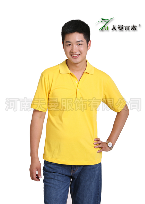 金黄色T恤定制-003-2