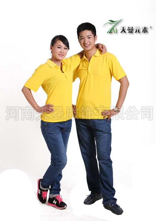 金黄色T恤定制-003-3