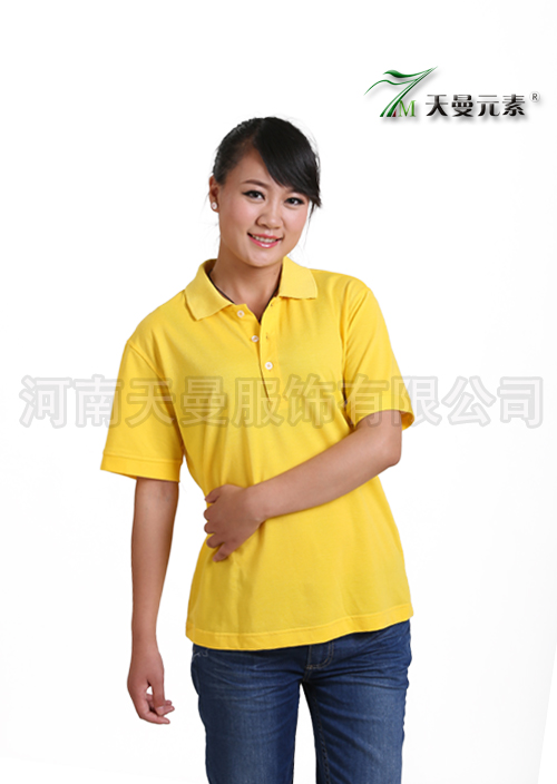 金黄色T恤定制-003-1